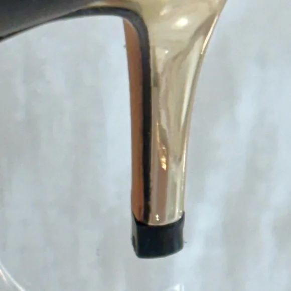 Rebecca Minkoff Black and Gold Heels - Picture 4 of 9